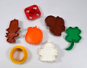 Lote De Colección De 7 Cortadores De Galletas 3 Tupperware 4 Tarjetas Sello - Imagen 1 de 9