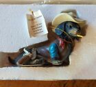 Figurine Spurs N Fur TAILS OF AN OUTLAW chapeau de cow-boy teckel chiot Hamilton avec COA