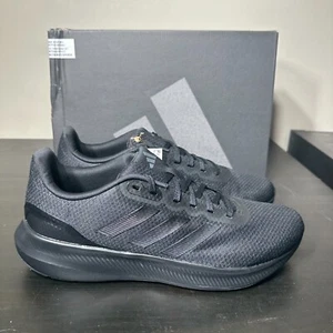 Adidas Men's Run Falcon 3.0 Wide Shoe Black Size 9 Wide US Brand New - Picture 1 of 8