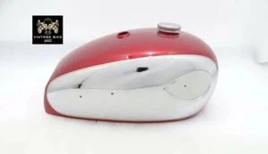 BSA A7 A10 Super Rocket Cherry Painted Chrome Fuel Tank With Cap FIT FOR - Picture 1 of 5