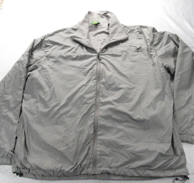 Vintage Cabelas Jacket Mens XL Tall Gray Pocket Adjustable Hem Full Zip Rain - Image 1 of 4