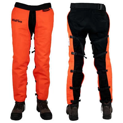 Clogger Wildfire NFPA Chain Saw Chaps, Orange, Medium