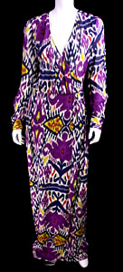RALPH LAUREN COLLECTION $3,290 NWT Multi Ikat Linen Woven Maxi Dress 4
