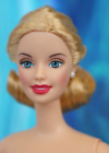 Nude Barbie Ponytail Updo Bun Blonde hair TnT blue eyes CEO face NEW for OOAK
