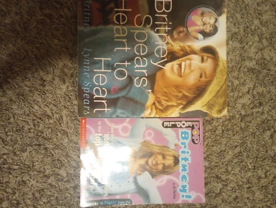 2 Book Lot Britney (Lynne) Spears Heart to Heart and POP People (Laura Dower) - Image 1 of 2