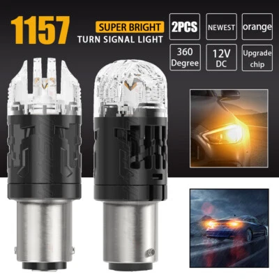 Lâmpadas LED frontais âmbar 4500K para Mazda Protege 1997-2003 - 1157 - Imagem 1 de 4