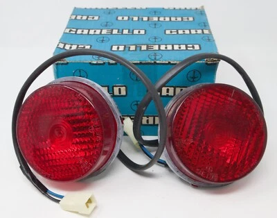 Conjunto de par de indicadores de lanterna traseira NOS Ferrari Carello 20176103 Dino 246 365 308 - Imagem 1 de 3