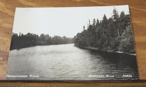 c1930 Real Photo Postcard// TAHQUAMENON RIVER, NEWBERRY, MICHIGAN //MI - Picture 1 of 2