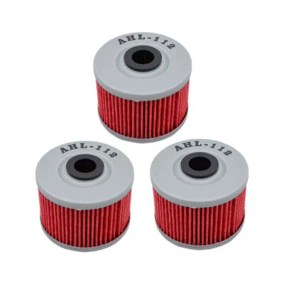 3Pcs Oil Filters for KAWASAKI KX450F 450 06-11 Honda CBX250 RSE 250 - All 83-00  - Image 1 of 4