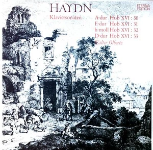 Haydn, Walter Olbertz - Klaviersonaten A-Dur Hob XVI:30 GDR LP 1975 ETERNA ' - Bild 1 von 1