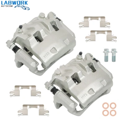 Front LH & RH Brake Caliper w/ Bracket For 05-19 Suzuki Equator Nissan Frontier Foto 1 de 4