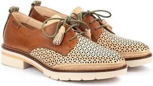 PIKOLINOS Women's Sitges Oxford Shoes - Bamboo - Leather - Size 37 (6.5-7) NEW 