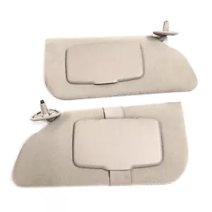 1995-2005 Chevy Cavalier Sun Visors Driver Passenger Pair Shades BEIGE OEM - Picture 1 of 3
