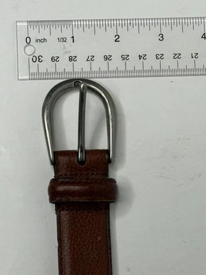 Cinturón Coach 5930 Vintage Cuero Guijarro Marrón Talla 32 Hebilla Herradura - LEER Foto 1 de 4