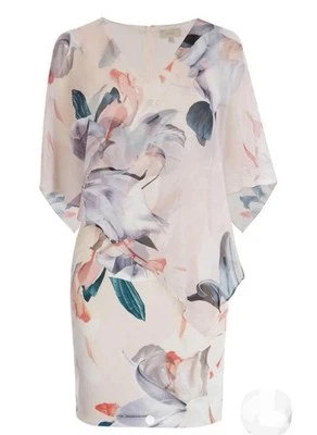 COAST Floaty Floral Chiffon Overlay Ocassion Dress 'Avienna' size Uk6-8 New - Image 1 of 4