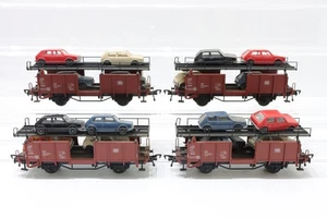 H0 FLEISCHMANN DB Autotransporter mit Autos Güterwagen Konvolut DC N105 - Picture 1 of 4