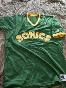 Vintage Seattle Super sonics Champion Warm-Up Jersey  - Picture 1 of 3