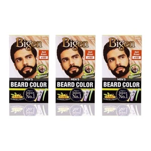 Bigen Men's Beard Colour 103 Dark Brown - Pack of 3 - Picture 1 of 8