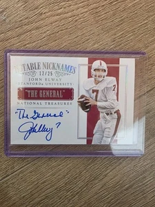 2015 John Elway 12/25 Panini National Treasures Notable Nicknames "The General" - Picture 1 of 2