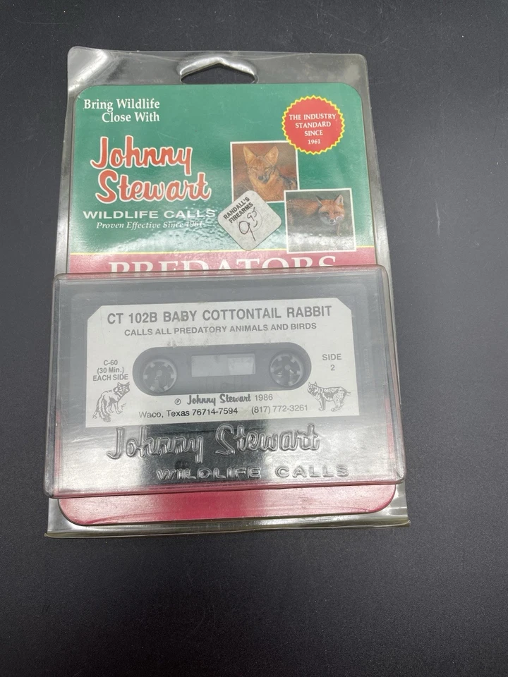 Johnny Stewart Predators Cassette CT 102B Baby Cottontail Rabbit, 1986 Foto 1 de 1