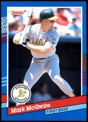 Mark McGwire 1991 Donruss #105 Athletics MLB LEER ENVÍO GRATUITO AutographDen Foto 1 de 2