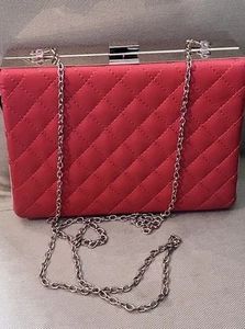 Neu mit Etikett Bam Forever orange gesteppte Goldkette Schulter- oder Clutch Tasche Handtasche - Bild 1 von 10