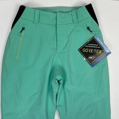Spyder NWT Winner GTX Ski Pants GORE-TEX Primaloft Waterproof Mint Womens 8 - Image 1 of 4
