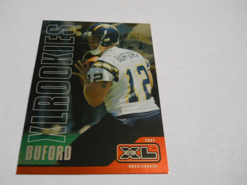 SETH BUFORD ROOKIE CARD SAN DIEGO CHARGERS 2002 UPPER DECK XL - Image 1 of 2