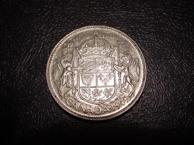 1949 CANADA SILVER 50 CENTS! - HIGHER GRADE! - Image 1 of 2