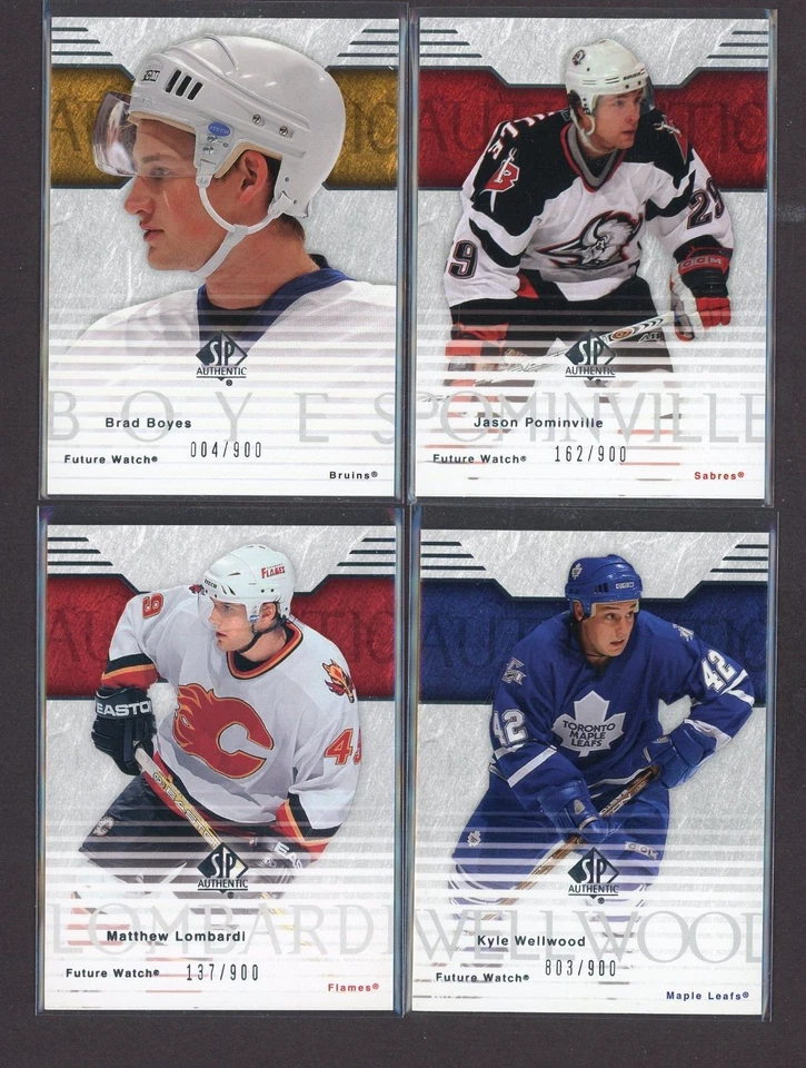 2003-04 SP Authentic Future Watch RC Lot (4) /900 - Image 1 of 1