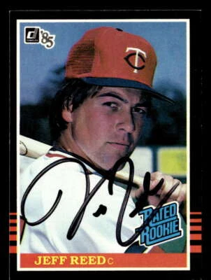 1985 Donruss Jeff Reed #30 Rookie Minnesota Twins  Signed/Auto SX2933 - Image 1 of 2