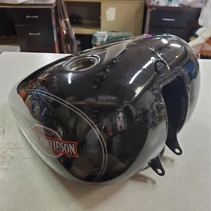 Harley 5GAL 2008-2010 HERITAGE SOFTAIL FATBOY Fuel Gas Tank Vivid Black 61625-08 - Picture 1 of 12