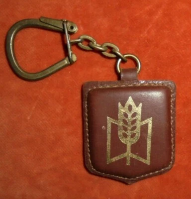 Porte-clés Key ring Caisse Nationale Epargne tous bureaux de POSTE BLASON CUIR - Photo 1/2