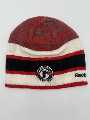 Gorro de invierno Quebec Ramparts rojo, negro y blanco Reebok nuevo sin etiquetas Foto 1 de 4