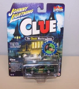 Johnny Lightning Clue 2000 Chevy Corvette cultura pop exclusivo ficha de coleccionista - Imagen 1 de 4