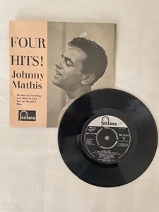 Johnny Mathis Four Hits EP Fontana TFE17275 EX/VG 1959 picture sleeve, Four Hits - Picture 1 of 2