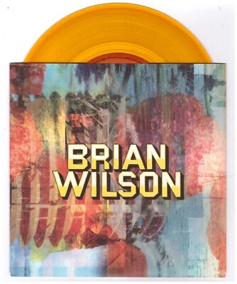 BRIAN WILSON midnight's another day PROMO Translucent Orange VINYL 45 Beach Boys - Image 1 of 3