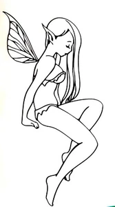 8" Inch  SADFAIRY Vinyl Decal Sticker - Bild 1 von 1