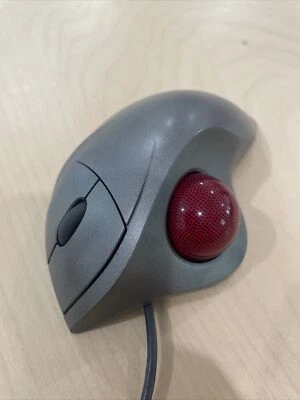 Logitech T-BB18 TrackMan Wheel USB Trackball Mouse w/ Scroll 804360-1000 WORKING - Image 1 of 4