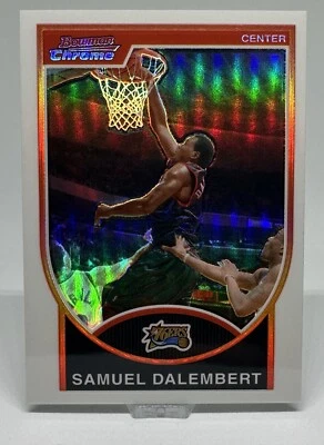 2007-08 Bowman Draft Picks & Stars refractor cromado/299 Samuel Dalembert 76ers Foto 1 de 4