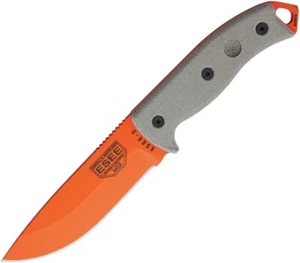 ESEE Model 5 Fixed Knife 5.25" Powder Coated 1095HC Steel Blade Micarta Handle - Picture 1 of 2
