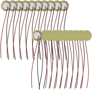 20x 20mm Piezo Disc Pickup w/ 3.94" Leads for Drum Trigger Guitar Mic CBG - Picture 1 of 12
