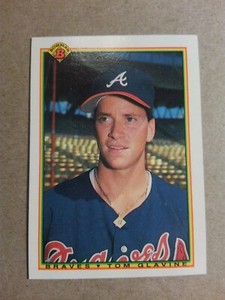 TOM GLAVINE 1990 BOWMAN #2 FREE SHIPPING