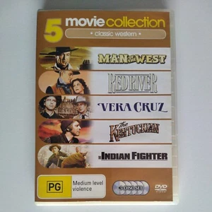 5 Western Movie Collection (5-DVD Set: Red River, Vera Cruz, The Indian Fighter) - Picture 1 of 11