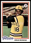 1978 Topps Omar Moreno Pittsburgh Pirates #283