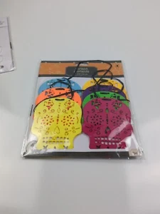 New Halloween Felt Garland 37" Day of the Dead Sugar Skulls - Picture 1 of 2