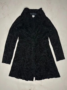 TRANSIT PAR TAL 440 Cárdigan Negro Abrigo Chaqueta Tejido Talla 4 - Imagen 1 de 14