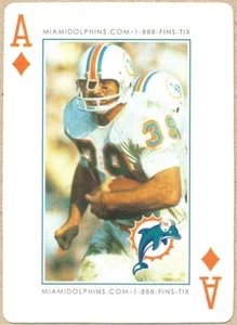 RARE-ODDBALL Larry Csonka PLAYlNG-CARD DOLPHINS Syracuse Orange HOF - Picture 1 of 1