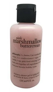 NEW SEALED PHILOSOPHY 4 OZ SHAMPOO SHOWER BATH GEL PINK MARSHMALLOW BUTTERCREAM - Picture 1 of 1