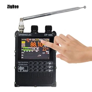 Black DP-666 High Sensitivity Full Band DSP Receiver FM/LW/MW/SW/OIRT Radio - Zdjęcie 1 z 3